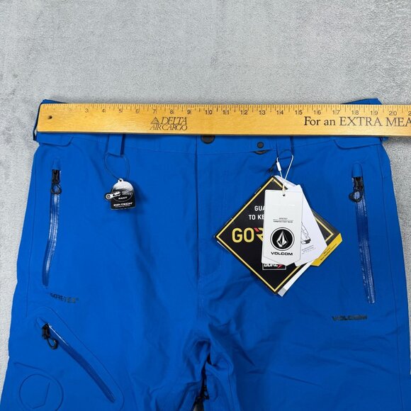 NWT Volcom Gore-Tex Pants Mens XL Snowboard Ski Winter Snow Sports Pant Blue - Picture 8 of 10